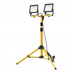 Dubbel arbetslampa 2x50W (4250 lumen) med justerbart stativ