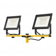 Inomhusbelysning - Dubbel arbetslampa 2x50W (4250 lumen) med justerbart stativ