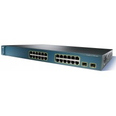 Cisco Catalyst WS-C3560-24TS-E 24-portars rackmonterad switch (beg)