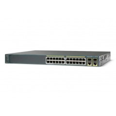 Cisco Catalyst WS-C2960-24PC-L 24-portars rackmonterad switch (beg)