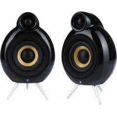 Begagnat ljud - Scandyna Podspeakers MicroPod SE hifi högtalar-par i svart (beg)