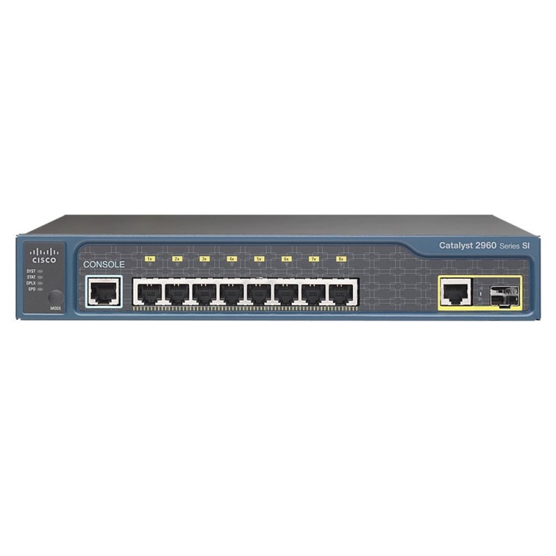 Switchar - Cisco Catalyst WS-C2960-8TC-L 8-portars switch (beg)