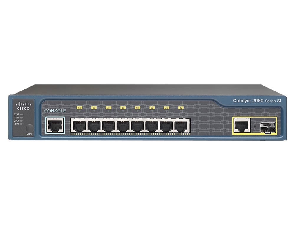 Cisco Catalyst WS-C2960-8TC-L 8-portars switch (beg)