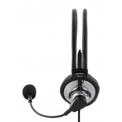 Deltaco HL-7 stereoheadset till PC med 2x 3.5 mm