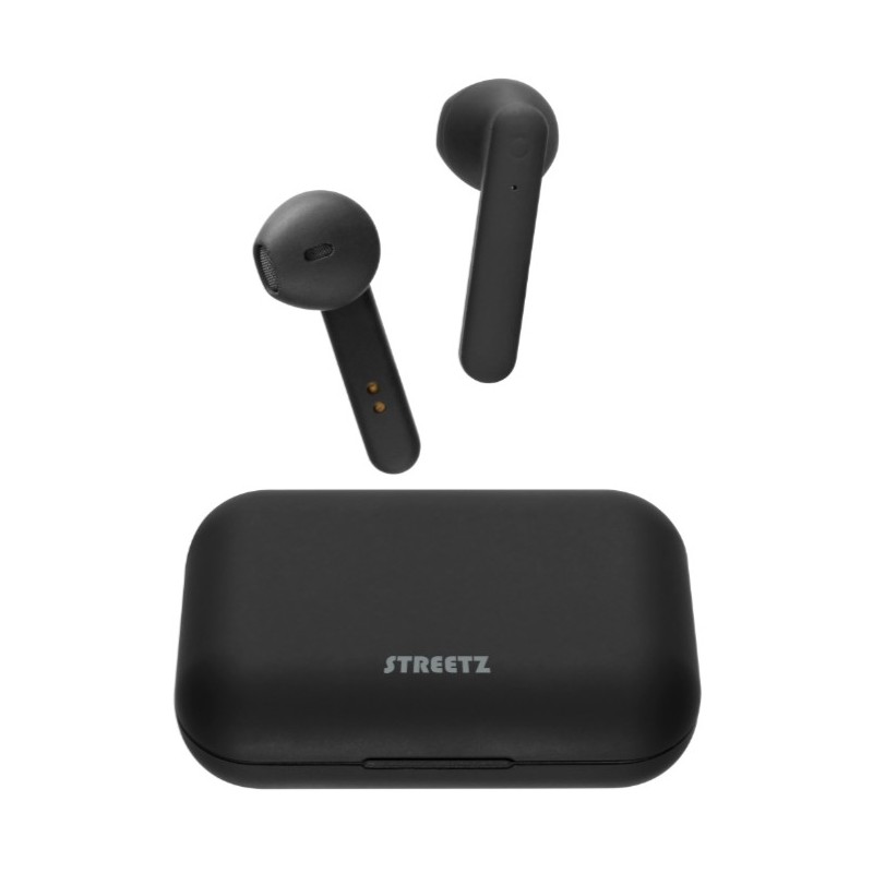 Trådlösa hörlurar - Streetz True Wireless Headset Semi-In-ear, svart