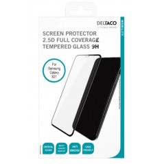 Skärmskydd Samsung - Deltaco skärmskydd med härdat glas till Samsung Galaxy S21 2,5D 9H hårdhet