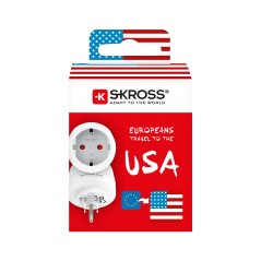 Resetillbehör - Skross reseadapter för anslutning till amerikanskt eluttag
