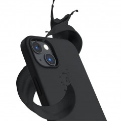 Fodral och skal - Sign Liquid Silicone skyddande skal i svart till iPhone 14