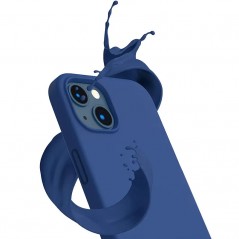 Fodral och skal - Sign Liquid Silicone skyddande skal i blått till iPhone 14