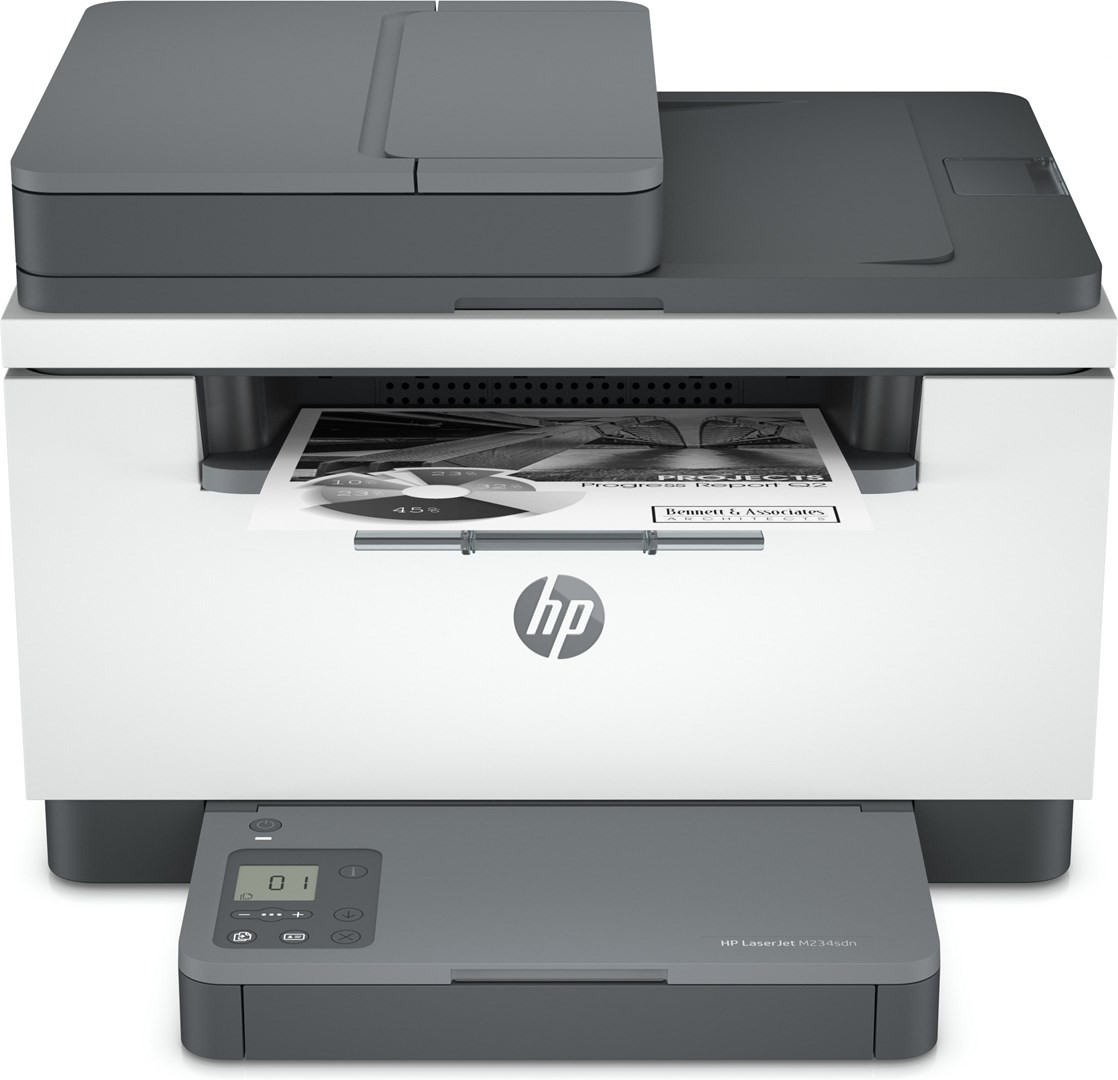 HP LaserJet M234sdw svartvit allt-i-ett laserskrivare Print/Copy/Scan to mail, USB/Wi-Fi/LAN