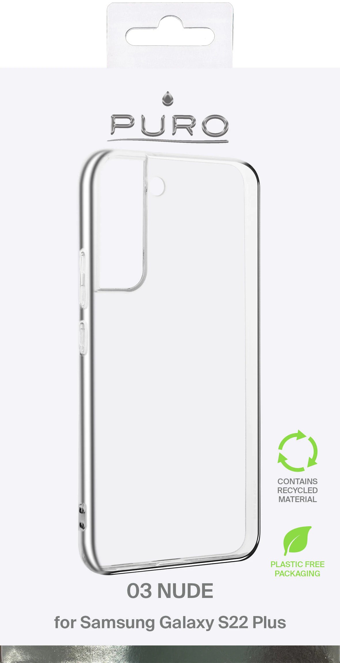 PURO Supertunt 0,3 Nude Transparent Mobilskal till Samsung Galaxy S22+