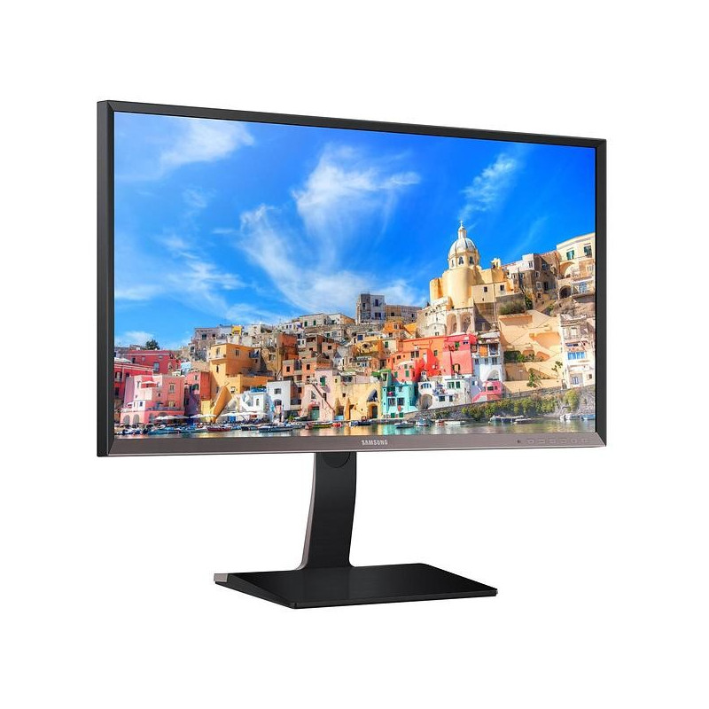 25 - 34" Datorskärm - Samsung 32-tums 2K-upplöst 2560x1440 LED-skärm med ergonomisk fot & DVI/HDMI/DP (beg)