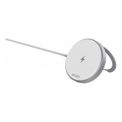 Deltaco trådlös Qi/Qi2-laddare med magnet för iPhone 13-16 (15W snabbladdning)