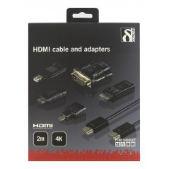Skärmkabel & skärmadapter - Set med flera olika adaptrar till HDMI inkl HDMI-kabel (DP/mDP/DVI/mHDMI)