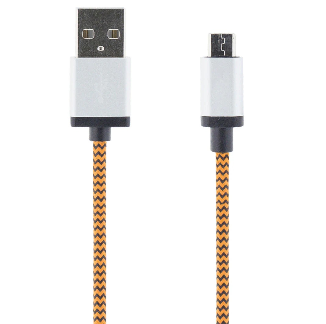 Streetz tygklädd microUSB-kabel 1 meter
