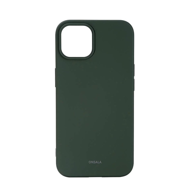 Fodral och skal - Onsala mobilskal till iPhone 13 och iPhone 14 i olivgrön silikon
