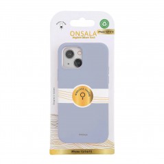 Fodral och skal - Onsala mobilskal till iPhone 13 och iPhone 14 i blå silikon
