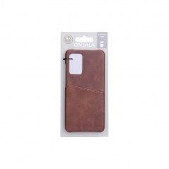 Galaxy A-series - Onsala mobilskal med kortfack till Samsung Galaxy A52 (brunt)
