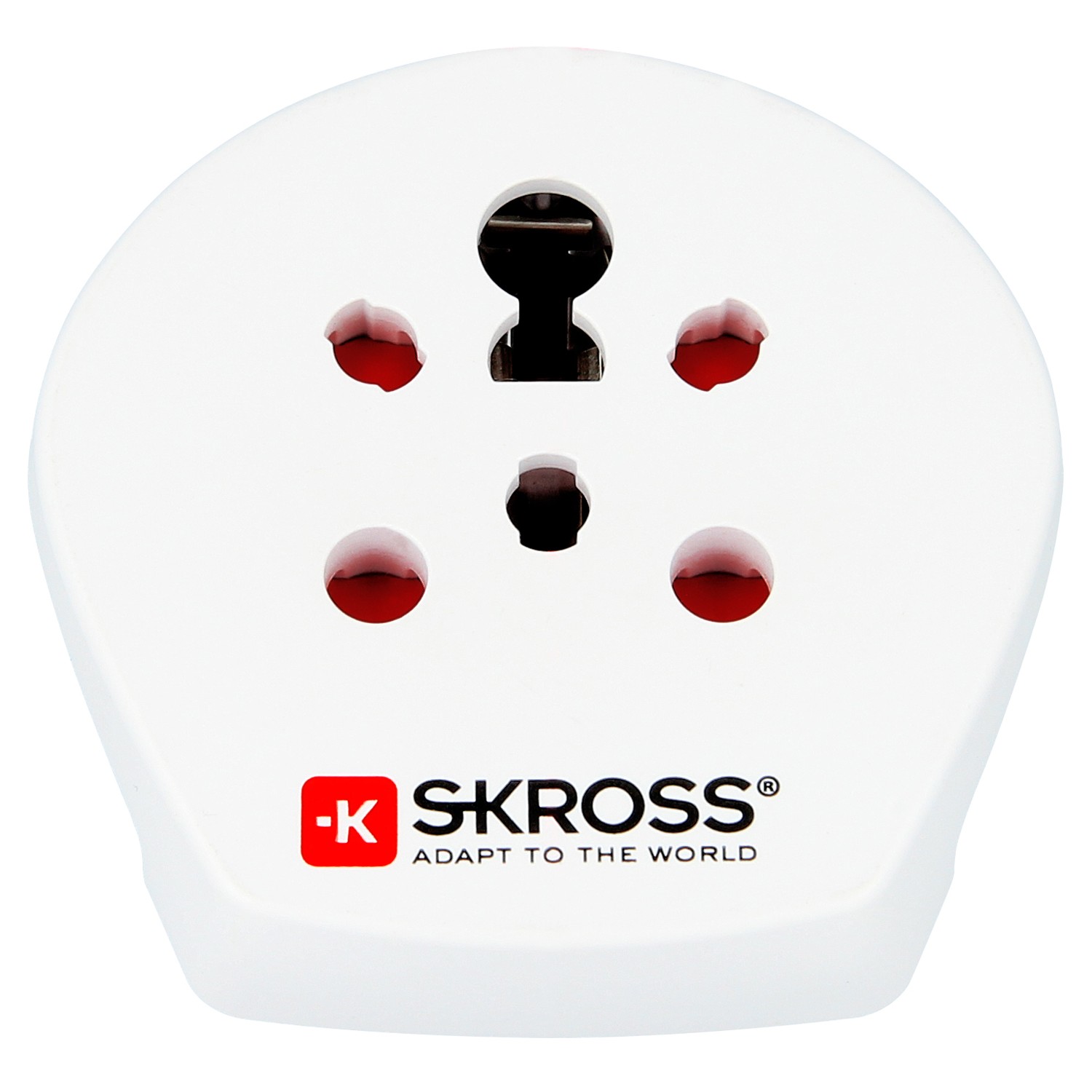 Skross reseadapter för anslutning av Indien/Israel/Danmark till EU