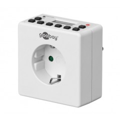 El & kablar - Paket med 2st Kompakt digital timer för eluttag