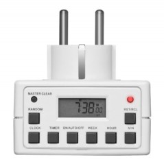 El & kablar - Paket med 2st Kompakt digital timer för eluttag