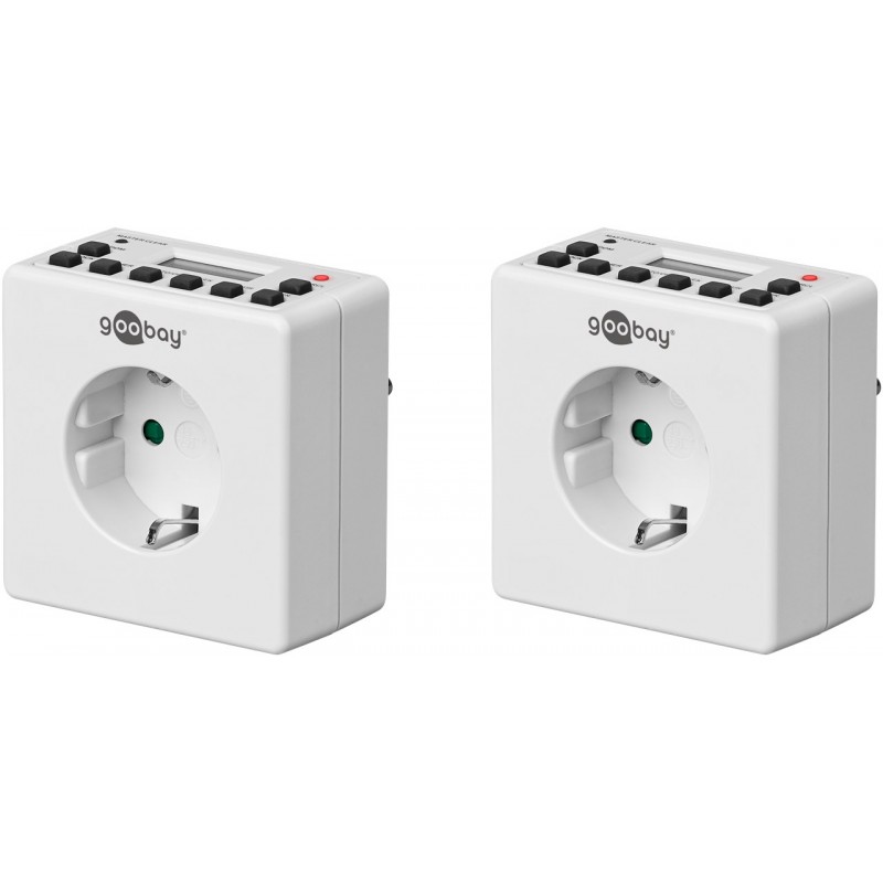 El & kablar - Paket med 2st Kompakt digital timer för eluttag