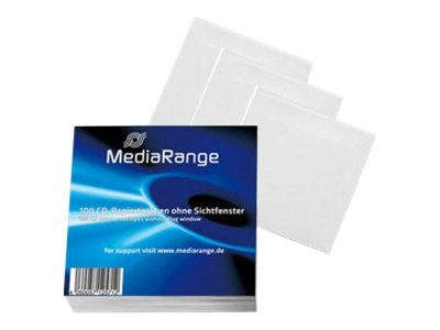MediaRange CD/DVD-fodral i papper 100-pack