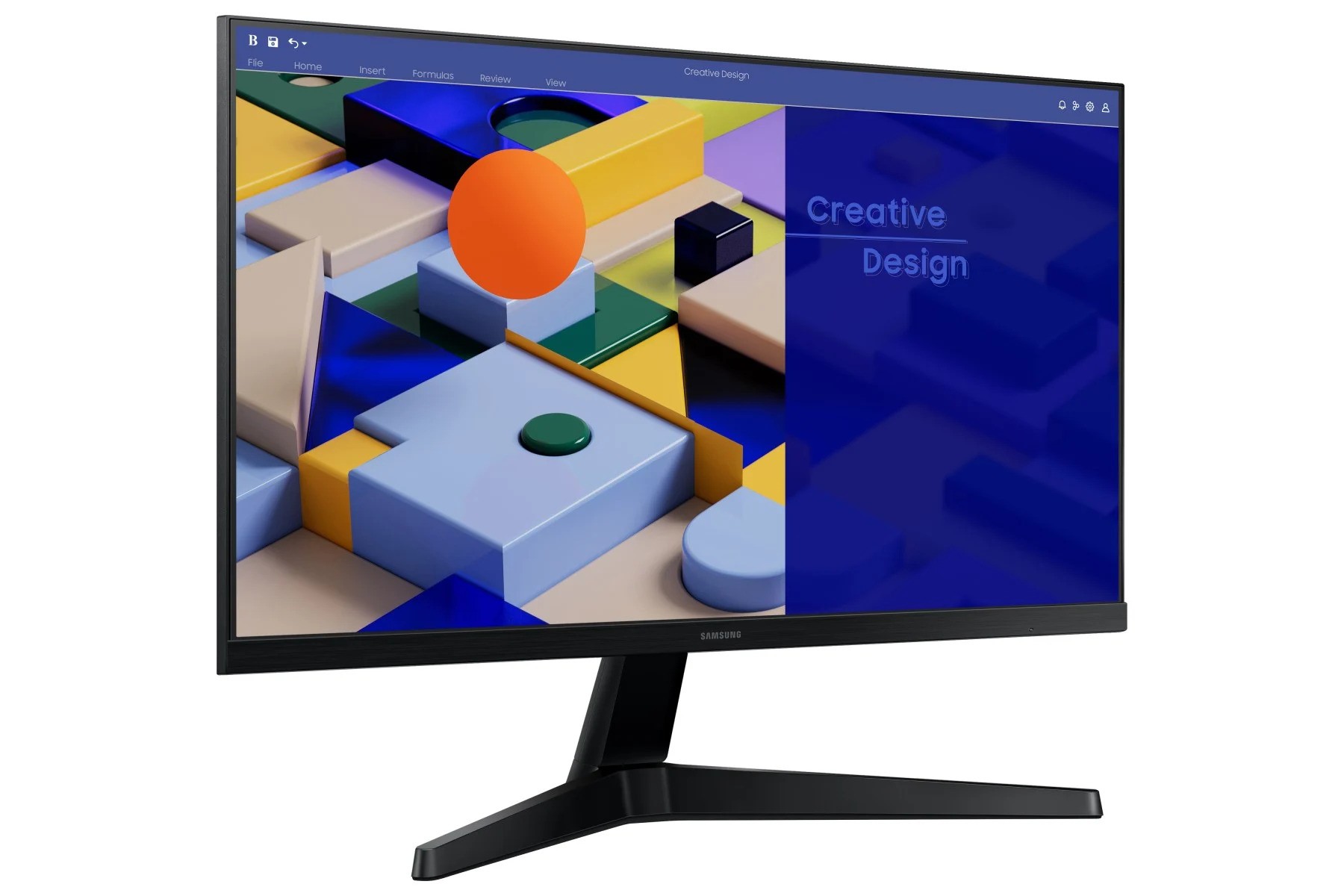 Samsung S27C310EAU 27" LED-skärm med IPS-panel med HDMI och VGA