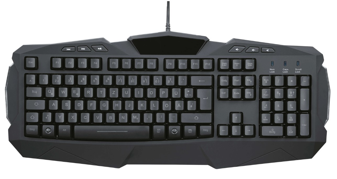URAGE Illuminated gaming-tangentbord med bakgrundsbelysning