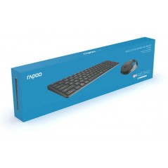 Trådlösa tangentbord - Rapoo 9750M set med trådlöst tangentbord och mus för PC & Mac (bluetooth + USB)