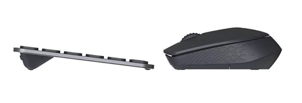 Rapoo 9310M ultratunt trådlöst tangentbord och mus med Multi-Mode (bluetooth + USB)