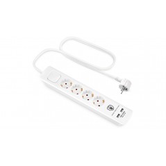 Andersson grenuttag med 4 uttag och 2 USB