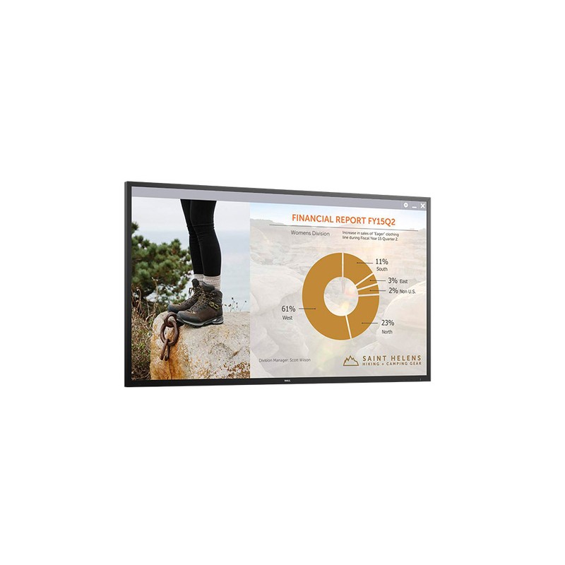 Skärmar begagnade - Dell C7016H 70" Full HD LCD konferensskärm (beg - utan stativ) (ej Smart-TV/utan TV-tuner)(Repor runt ramen)
