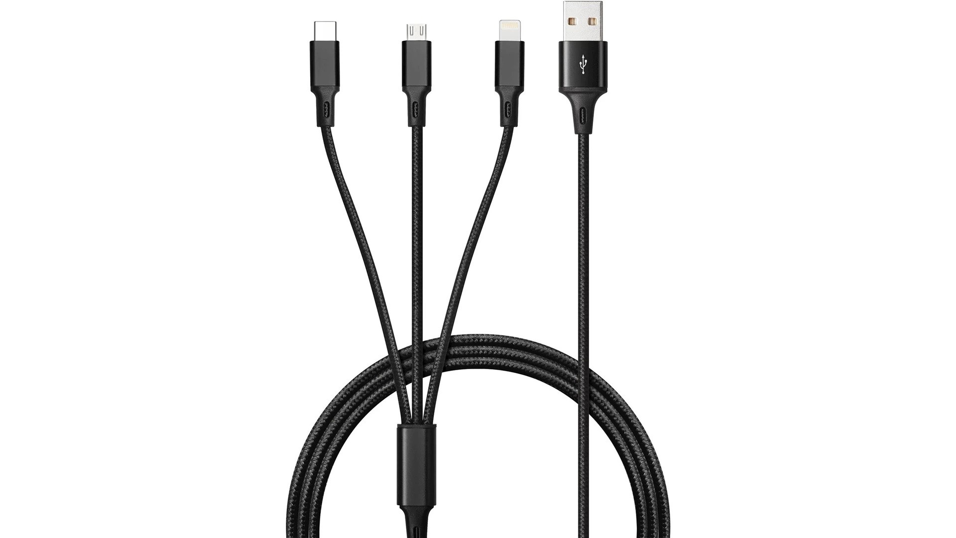 Andersson laddningskabel 3-i-1 USB till USB-C, Lightning och microUSB