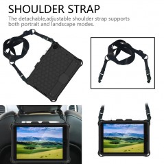 Fodral surfplatta - Tåligt skyddande fodral med bärrem till iPad 10.2" 2019/2020/2021 Pro 10.5" 2017 Air 10.5" 2019