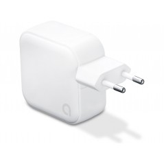 Väggladdare mobiltelefon - Andersson AC-adapter GaN väggladdare 65W med 2 USB-C och 1 USB (vit)