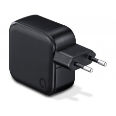 Väggladdare mobiltelefon - Andersson AC-adapter GaN väggladdare 65W med 2 USB-C och 1 USB (svart)
