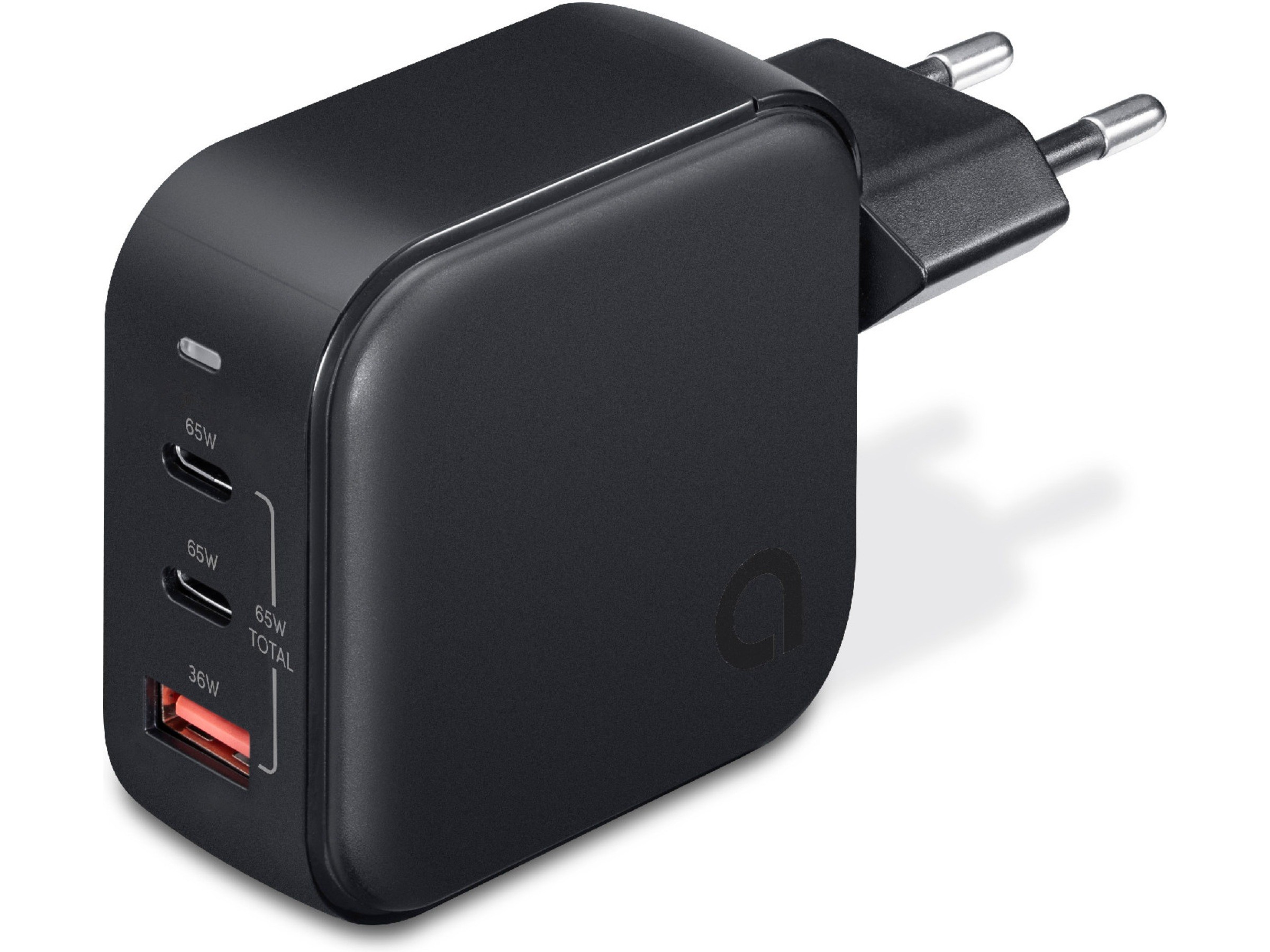 Andersson AC-adapter GaN väggladdare 65W med 2 USB-C och 1 USB (svart)