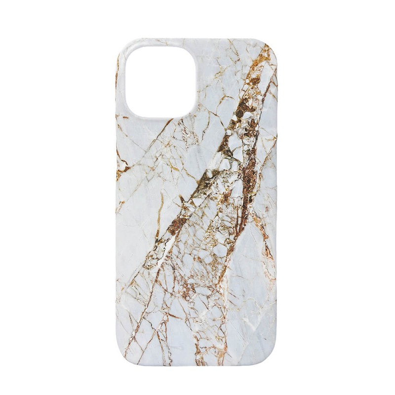 Fodral och skal - Onsala mobilskal till iPhone 15 White Rhino Marble