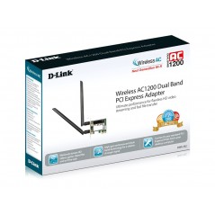 Trådlösa nätverkskort - D-Link DWA-582 trådlöst PCIe WiFi 5 dual band nätverkskort 1200 Mbit/s