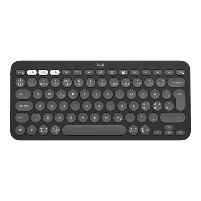 Trådlösa tangentbord - Logitech Pebble Keys 2 K380s superkompakt trådlöst Bluetooth-tangentbord