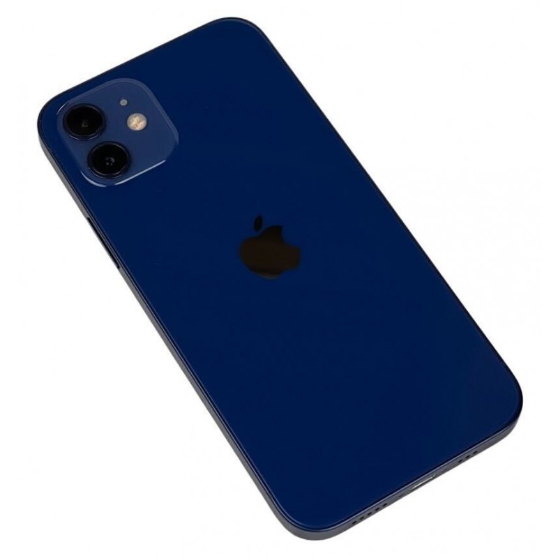 iPhone begagnad - iPhone 12 64GB 5G Blue med 1 års garanti (beg med nyskick skärm)