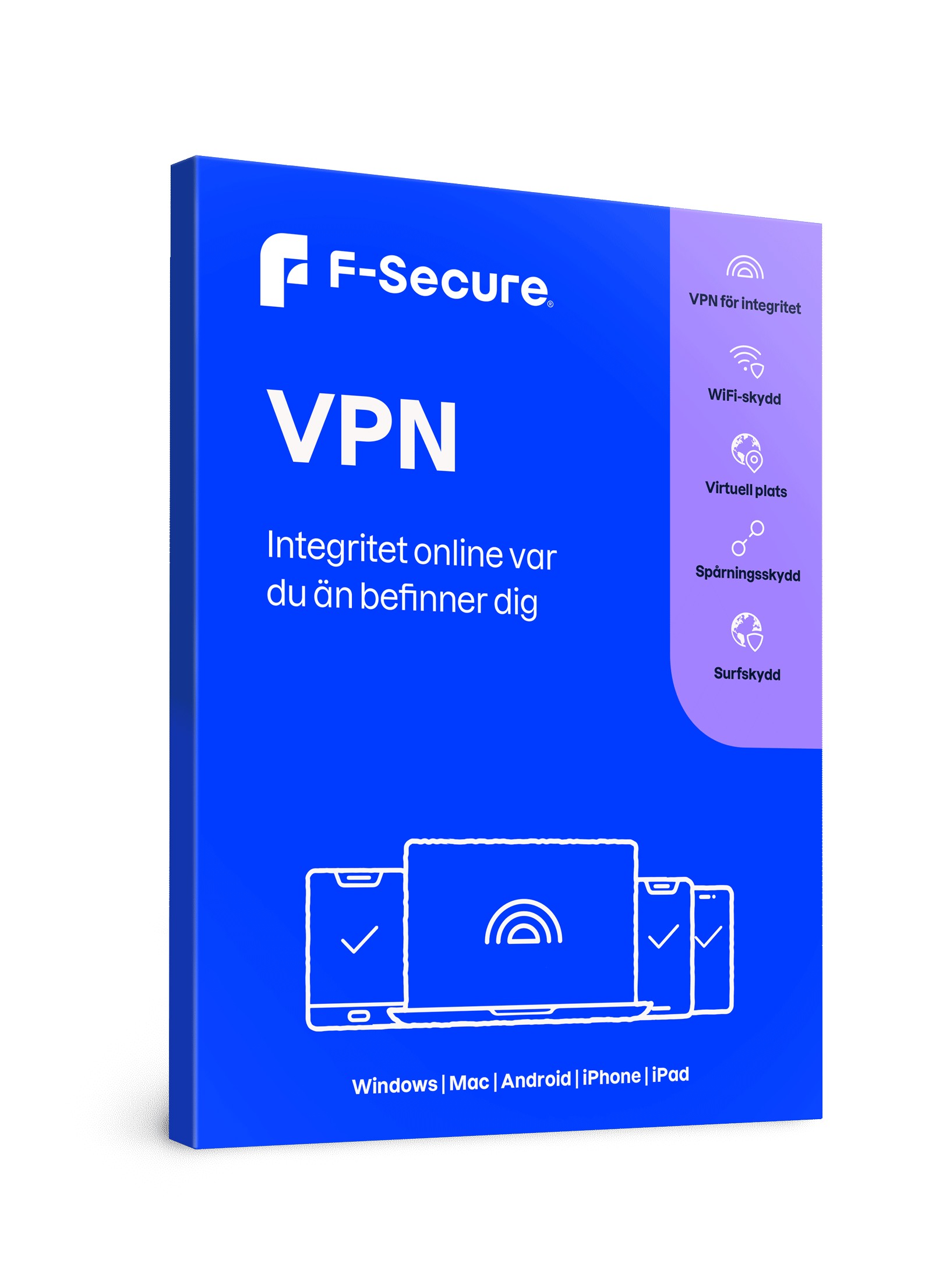 F-Secure VPN Mobile som skyddar din integritet online - för mobil/tablet i 1 år