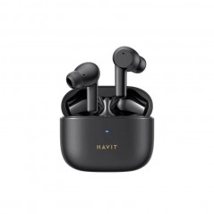 Havit äkta trådlöst in-ear-headset med aktiv brusreducering (svart)