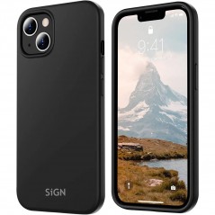 Sign Liquid Silicone skyddande skal i svart till iPhone 15