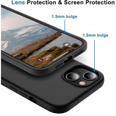 Fodral och skal - Sign Liquid Silicone skyddande skal i svart till iPhone 15
