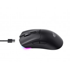 Gamingmus - Havit MS966WB trådlös gamingmus med USB-C och Bluetooth (svart)