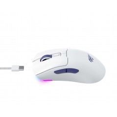 Gamingmus - Havit MS966WB trådlös gamingmus med USB-C och Bluetooth (vit)