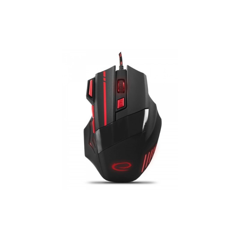 Gamingmus - Esperanza gamingmus med röd belysning