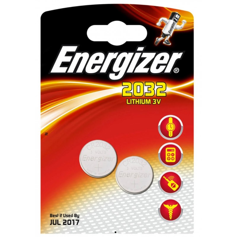 El & kablar - Energizer CR2032 litiumbatteri 2-pack